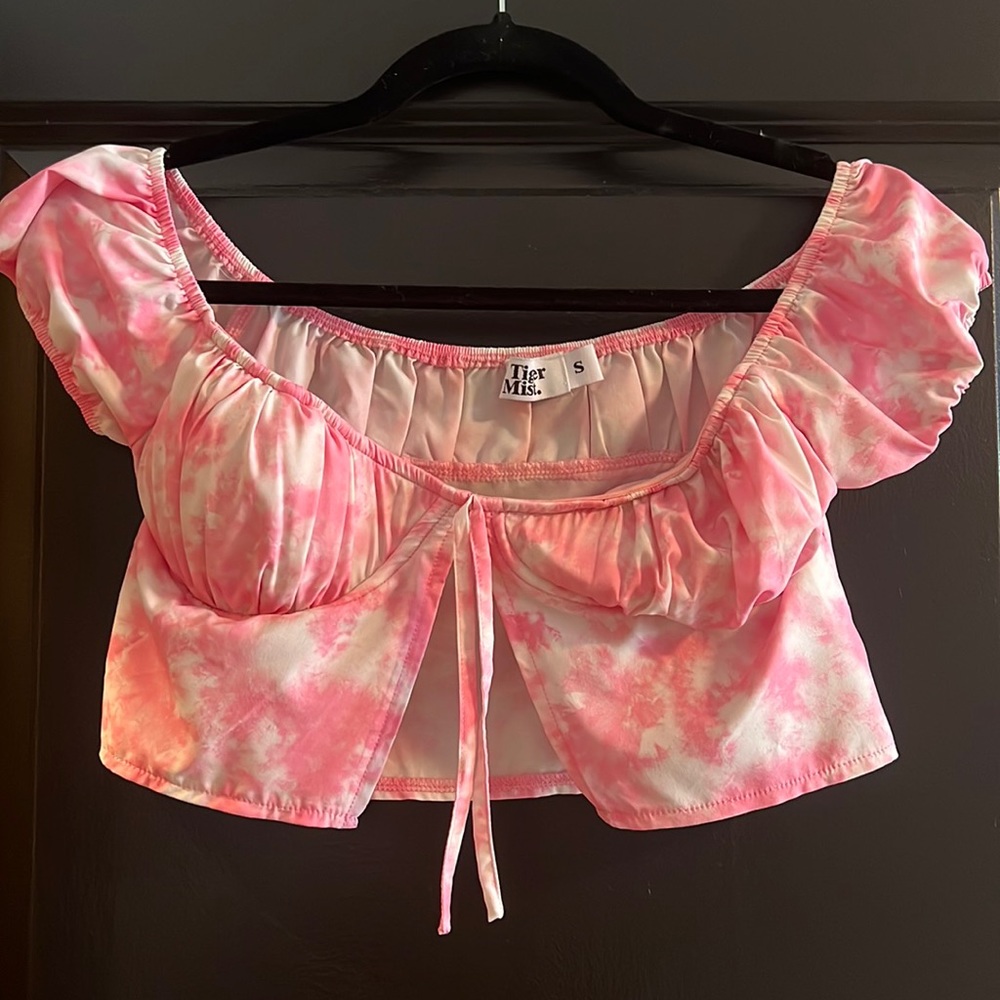 CUTE Tiger Mist Pink crop